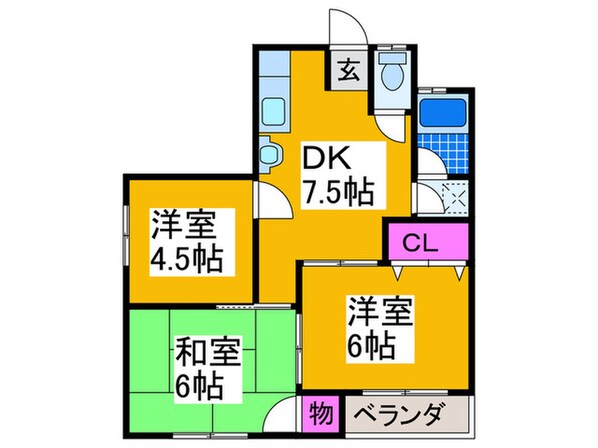 大塚マンションの物件間取画像